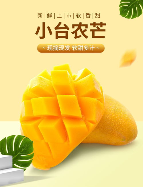 盛夏甜心 海南臺農芒果5斤裝，當季鮮甜順豐直達
